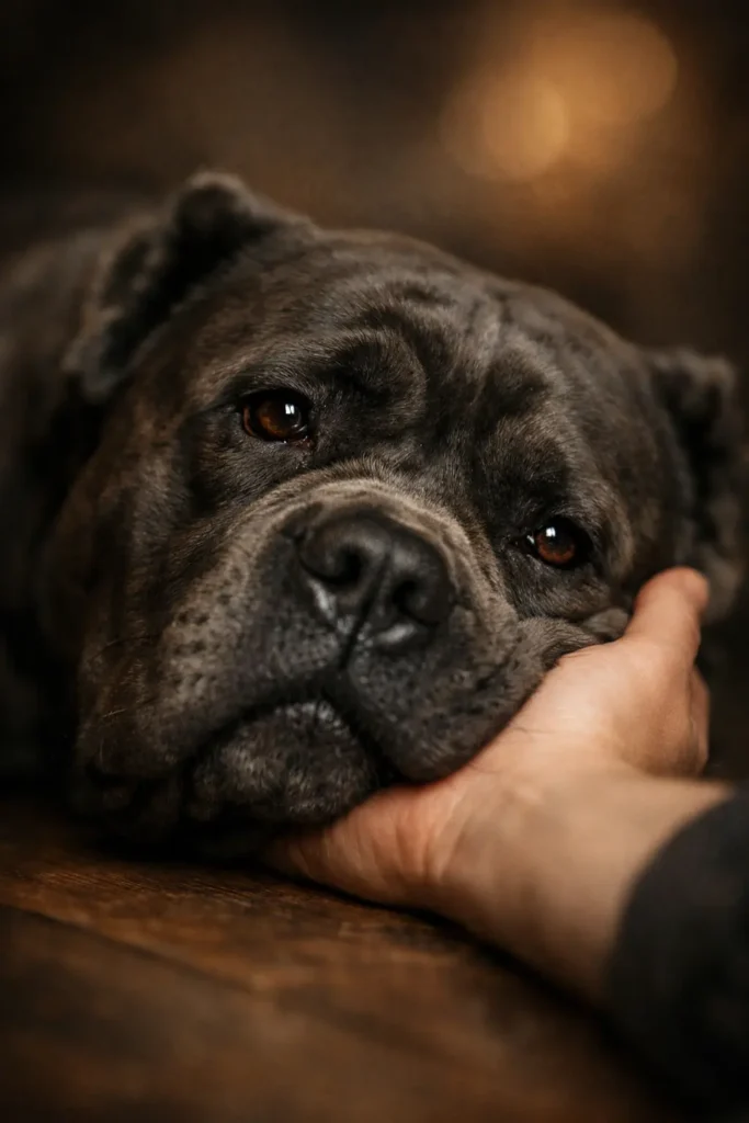 Spokojny moment z Cane Corso